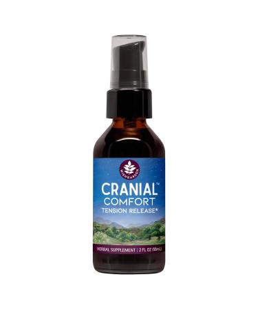 WishGarden Herbs Cranial Comfort - Plant-Based Herbal Supplement with White Willow Bark Extract Lavender & Scullcap Supports Release of Head Neck & Shoulders Tension Stress & Muscle Tension 2oz 2 Ounce Pump Top