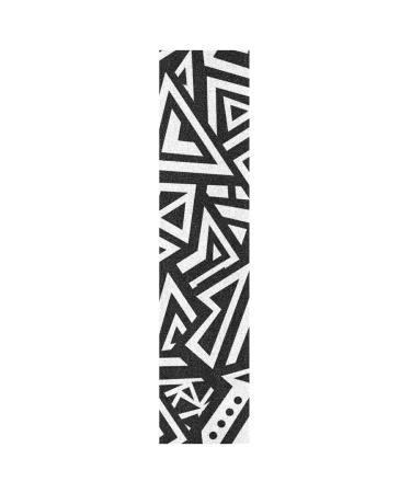 Eyanle Abstract Black White Skateboard Grip Tape 44x10Inch Sandpaper Longboard Scooter Griptape Design Non Slip and Anti-Tearing 12 44x10in