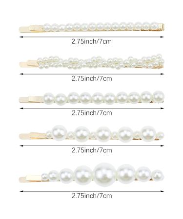 10 Pearl Hair Clips - Stylish Decorative Hairpins & Accessories for Girls | Ideal for Parties Birthdays & Weddings - Buy Online on GoSupps.com