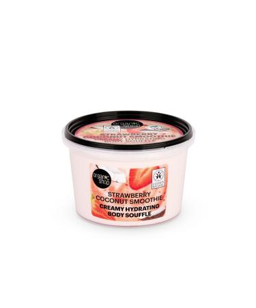 Organic Shop Strawberry Coconut Smoothie Creamy Hydrating Body Souffle 250 ml