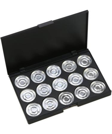 VINTORKY 15 Empty Cosmetic Case Travel Makeup Case Empty Makeup Eyeshadow Estuche De Maquillaje Silver - Buy Online on GoSupps.com