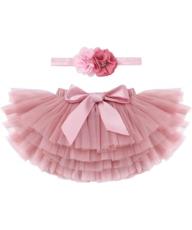FYMNSI Boho Rainbow 1st Birthday Outfit for Baby Girl - Cake Smash Romper, Tutu Skirt & Headwear Set - Dusty Pink One Derful - Buy Online on GoSupps.com