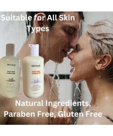 Skin Aglow Goat Milk Hydration Lotion & Shower Gel Bundle - Paraben & Gluten-Free Nourishing Skincare for Ultimate Softness - 2 Piece Set (8 Fl. oz Each - Buy Online on GoSupps.com