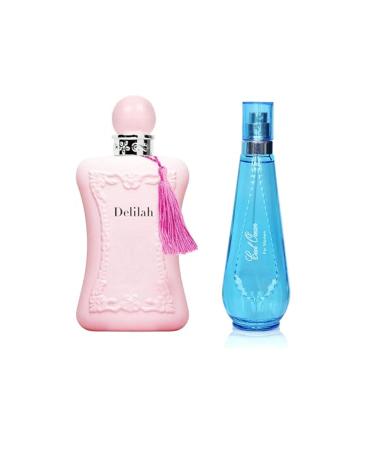 Women's Delilah&Cool Ocean Women Perfume Set Romantic Floral Scent Eau De Parfum Spray for Women 3.4 Fl Oz Each Bottle Daily Used Fragrance