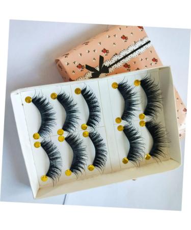minkissy 5 Pairs False Eyelashes Magnetic Thick False Eyelashes Cross False Eyelashes False Lashes Pestanas Postizas Naturales Lashes Long Eyelashes Fluffy Cotton Thread 3D - Buy Online on GoSupps.com