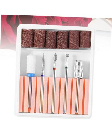 POPETPOP 1 Set Nail Grinding Head Gel Polish Remover Drill Bit Manicure Drill Bits Nail Bits Nail Art Equipment Nail File Bits Acrylic Nail Tools Nail Drill Bits Electric Accessories 6.5x5.5cm Pink - Buy Online on GoSupps.com