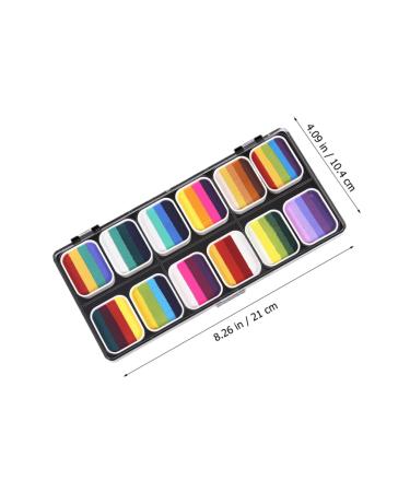 Ipetboom Rainbow Body Paint Set for Adults & Kids | Fluorescent Face Painting Makeup Kit | Water-Soluble Pigment Palette - Buy Online on GoSupps.com