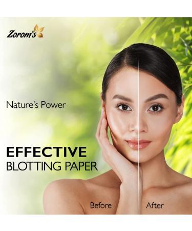 Natural Bamboo Charcoal Oil Blotting Sheets for Oily Skin - 3pk/300 Makeup-Friendly Sheets - 25% Larger Size - Easy Grab Dispenser - 3 Pack - Buy Online on GoSupps.com