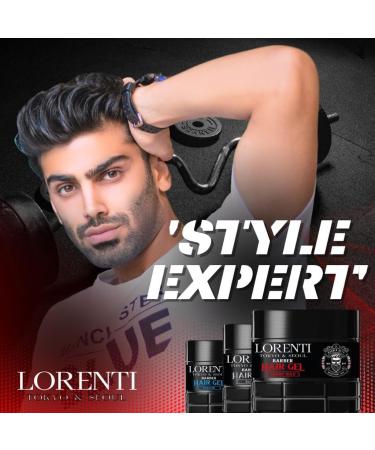 Sun Shine LORENTI TOKYO & SEOUL Barber Hairstyling gel keratin 500 ml hair gel men strong hold no sticking and without residue alcoholfree hair gel wet hair look gummy effect - Buy Online on GoSupps.com