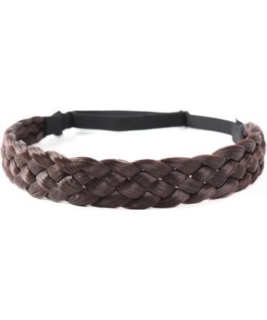 Braid Headband 5 Strands Synthetic Hair Braided Headband with Adjustable Elastic Stretch Chunky & Wide Plaited Braid Hair Band Hairpiece for Girls Style 3 Braid Headband Type 3 - Buy Online on GoSupps.com