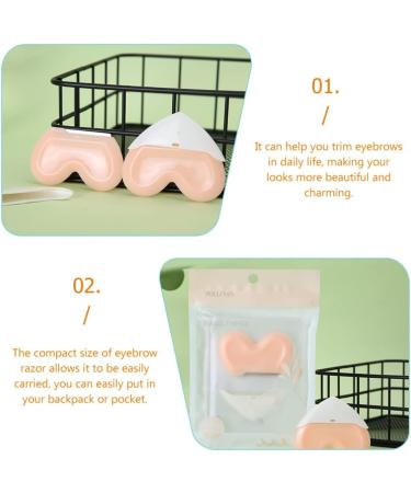 Sherchpry 4pcs Hairy Shape Eyebrow Trimmer Set - Pink Facial Hair Remover & Dermaplaning Razors for Perfect Eyebrows - Buy Online on GoSupps.com
