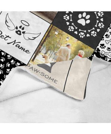Personalized Dog Blanket | Pet Loss Memorial Gift | 30x40 Inches | Custom Photo Blanket - Buy Online on GoSupps.com