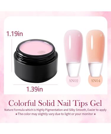 U-Shinein 3x10ml Solid Nail Glue Gel for Acrylic Nails | Press on Nail Tips Glue Gel | Manicure Nail Art Glue Gel | Clear Nude Pink Color 03 - Buy Online on GoSupps.com