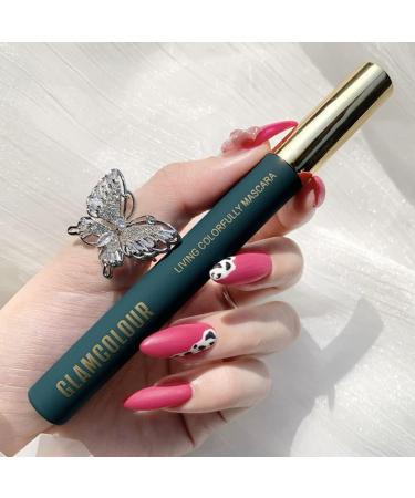 Mascara Magic Color Skinny Mascara Mascara Magic Color Skinny Mascara Anti-Smudge Mascara Plump Lengthening Mascara Black Waterproof Mascara Brush (Straight- The Black) - Buy Online on GoSupps.com