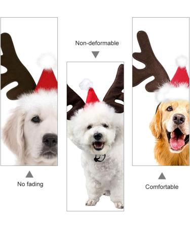 Pretyzoom Christmas Pet Headband - Reindeer Antlers & Moose Hat for Dogs & Cats - Festive Xmas Party Accessories - Buy Online on GoSupps.com