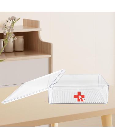 Gzsekken Dog Medicine Storage Box First Aid Empty Box for Pet Clear Medicine Storage Box with Lid Dog Medicine Box Medicine Storage Chest for Dog Cat or Rabbit for Travel Camping Car Emergency - Buy Online on GoSupps.com
