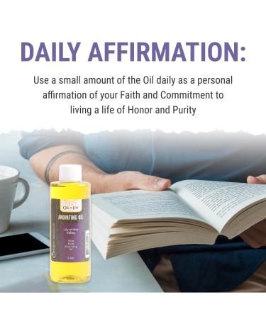 Anointing Oil - Lily of The Valley - 4 oz Altar Size - Biblical Oils for Daily Prayer Ceremonies - Represents Honor & Purity - Buy Online on GoSupps.com