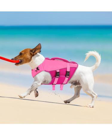 Convinite Adjustable Dog Life Jacket - XXL Pink for Small Medium & Large Dogs | Perfect for Boating Swimming & Surfing | Safety Handle & Reflectors - Buy Online on GoSupps.com