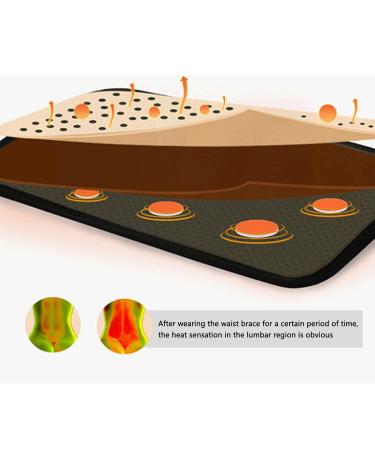 ZJchao Magnetic Lumbar Support Brace XL - Steel Plate Back Pain Relief Posture Improvement for Gym & Outdoor Activities - Buy Online on GoSupps.com