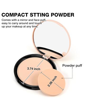 Boobeen Matte Pressed Face Powder - Oil Control Setting Powder Foundation - Poreless Finishing & Lightweight Compact - Flawless Translucent 05# for All Skin Types - Buy Online on GoSupps.com
