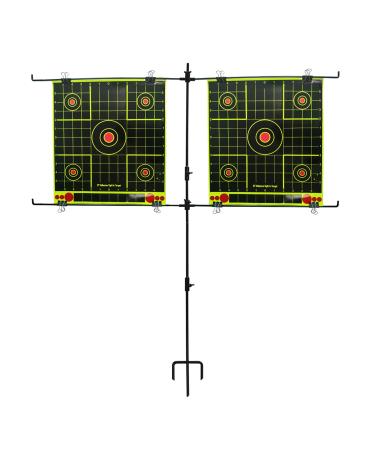 Atflbox Adjustable Shooting Target Stand for Outdoor,Paper Shooting Target Stand,Range BB Gun, Airsoft,Airgun A-Target Stand