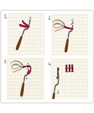 Blank Rug Hooking Mesh Canvas DIY Kit - 29.5 x 19.7 inch - Latch Hook Rug Making Tool for Embroidery Crafts & Decoration - Buy Online on GoSupps.com