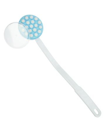 Back creamer and massager application aid for creams lotions body milk