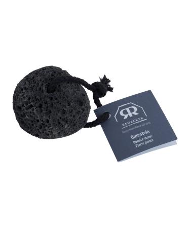 Redecker black pumice natural lava stone with cotton band