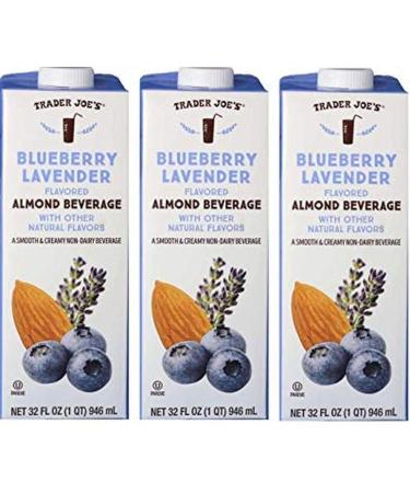 Trader Joe's Blueberry Lavender Flavored Almond Beverage 3-Pack