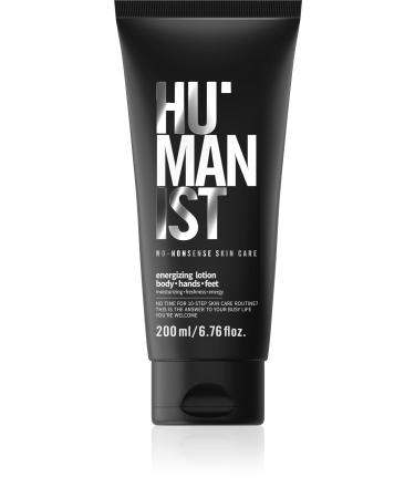 Delia Cosmetics HUMANIST - Men's Care - Energizing Lotion - Body Hands Feet - Elasticity - Regenerates - Nourishes - Smoothes - Refreshes - Coconut Oil Shea Butter Vitamin E Mango Butter - 200 ml