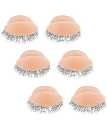 3 pair -liters removable realistic eyelids with eyelashes e Aug Pfel of the eyelash head for eyelash training exercise make -up eyelash release