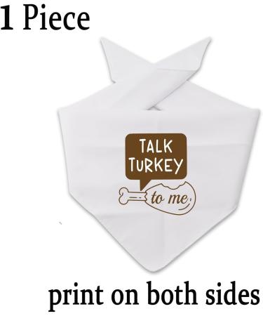 JXGZSO 1 Piece Cute Fall Dog Bandana Talk Turkey to Me Funny Thanksgiving Dog Bandana (Talk Turkey D CA) - Buy Online on GoSupps.com