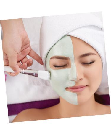 Set of 6 Makeup Fan Makeup Brush Make Up Box DIY Clay Tools Skin Care Tools Mixing Applicator Sheet Brush Wood White - Buy Online on GoSupps.com