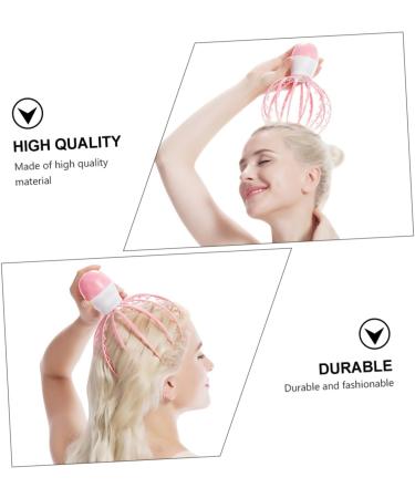 Frcolor Pink Massager - Scalp & Hand Head Tingling Massage Tool | Baby Octopus Gua Sha Scratch for Ultimate Relaxation - Buy Online on GoSupps.com