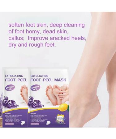 Foot Peel Mask Foot Exfoliating Mask Dry Skin Foot Mask 2 Pair Foot Exfoliating Socks Foot Peel Mask For Hard Skin Foot Care For Callus Remove Moisturizing Feet Peeling Mask - Buy Online on GoSupps.com