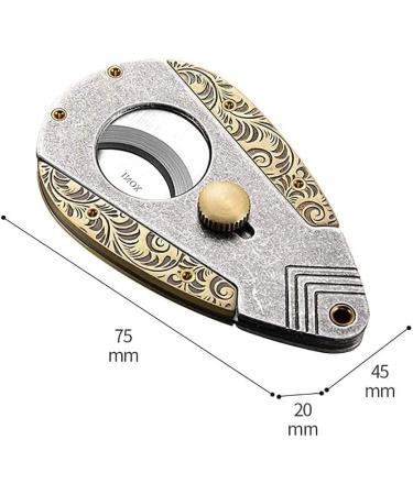 Feilx Cigar Cutter Stainless Steel Blades Attractive Gift Box Ergonomic Design Secure-Lock Spring-Loaded (Color : A) - Buy Online on GoSupps.com