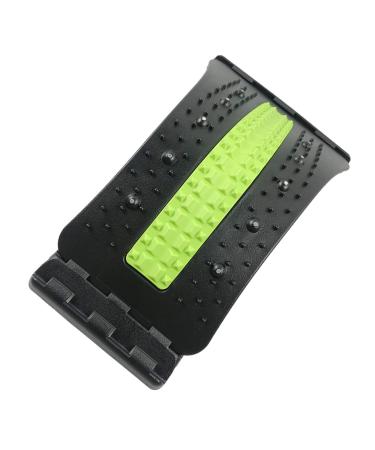 Backer lumbar spine massager cracker strain board for pain relief in the lower back area adjustable back support dehner spine board (green and black) 3 level green and black