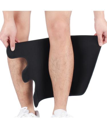 Calf Support Brace 2 PACK Adjustable Shin Splint Compression Wrap Sleeve for Pain Relief Hiking Training Men Women XXXL XXX-Large Black