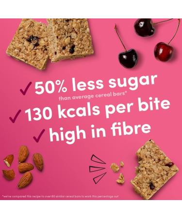 Graze Protein Oat Boost Bars - Cherry Bakewell and Cocoa Orange - Healthy Snacks Whole Oats Natural Flavours High Fibre Less Sugar (16 Snacks - 4 Packs of 4 x 30g) - with Tea Pouch - Buy Online on GoSupps.com