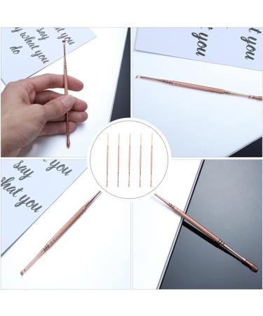 5pc Spring Earpicks Wax Curette Set - Stainless Steel Ear Cleaner for Adults | Comfortable and Sturdy Earwax Remover with Simple End Design - Buy Online on GoSupps.com