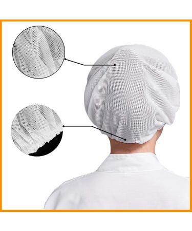 3PCS White Mesh Sleep Caps Bouffant Hair Nets - Women's Protective Night Cap - Buy Online on GoSupps.com