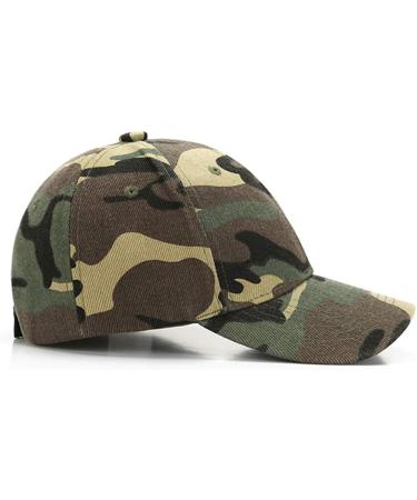 Buy Ponceau Boys' Adjustable Camouflage Baseball Cap | Kids Snapback Sun Hat - Army Green - Buy Online on GoSupps.com