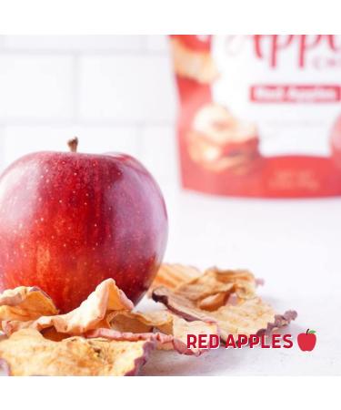 Gourmet Nut Simple Slices Baked Apple Chips - USA Grown Dried Apples - Healthy Vegan Snack - No Added Sugar - Red Apples - 8 Pack Box - Buy Online on GoSupps.com