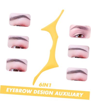 FOMIYES Eye Brow Stencil Brow Guide Template Eyebrow Stencils Eyebrow Shaper Makeup Tools Blindfold Usb 17.3x5.9cm Yellow - Buy Online on GoSupps.com