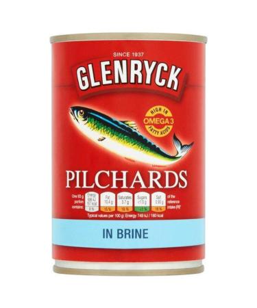 MASGlenryck Pilchards in Brine 400g Box of 12-Fd