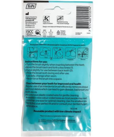 TePe Interdental Brushes Original Black - 1.5 mm - 8 Pieces | Best for Oral Hygiene & International Shipping - Buy Online on GoSupps.com
