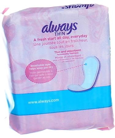 Always Thin Dailies Regular Liners - Ultra-Comfortable & Highly Absorbent - Buy Online on GoSupps.com