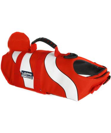 Xiaoyu Adjustable Dog Life Jacket | Pet Swimming Vest for Safety at Pool Beach & Boat - Red - Buy Online on GoSupps.com
