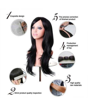 BGHJUE N Brown Long Straight Synthetic Wig - Heat Resistant Glueless Full Wig for Women | Body Wave Style Average Cap Size - Buy Online on GoSupps.com