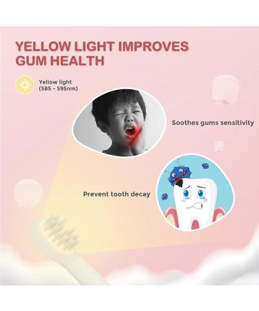 Kids Rechargeable Electric Power Toothbrush with Easy-Grip Silicone Handle | 3 Modes & Smart Timer | Ages 1+ | Pink - Buy Online on GoSupps.com